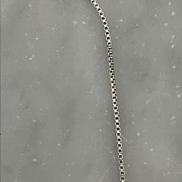 Vintage Sterling Silver 925 Murano Glass Heart Pendant Necklace Venice Italy - Picture 6 of 7